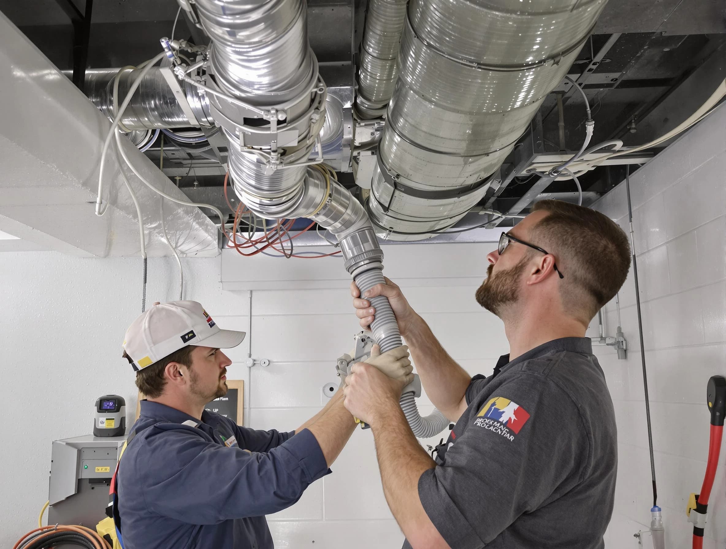 Menifee Air Duct Cleaning technician performing thorough AC duct cleaning in Menifee