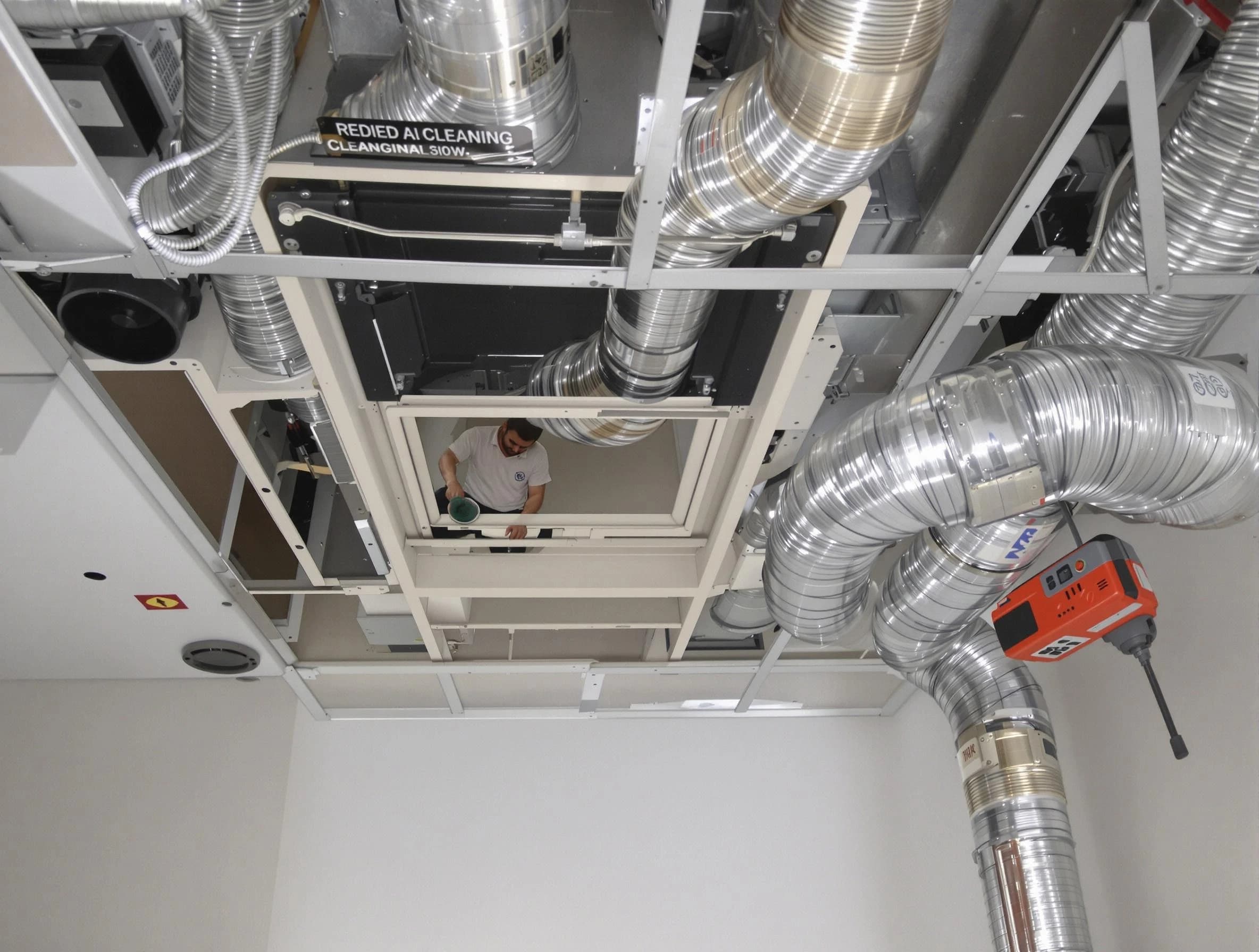 Menifee Air Duct Cleaning technician performing detailed central duct system cleaning in Menifee